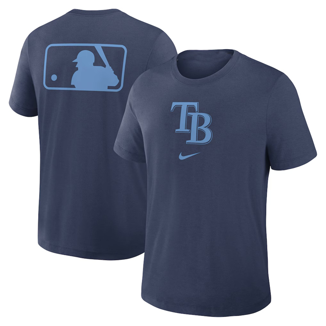 Men's Navy Tampa Bay Rays Early Work Tri-Blend Dri-FIT T-Shirt
